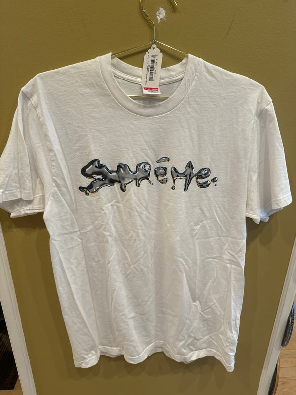 Supreme Metallic Logo Tee L