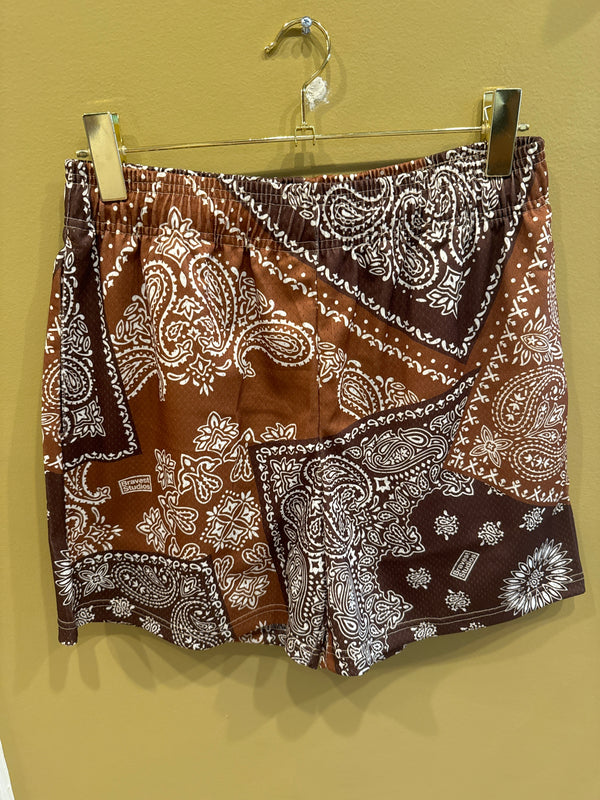 Bravest Paisley Short  Brown