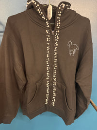 Bravest Pearl Zip Hoodie XL