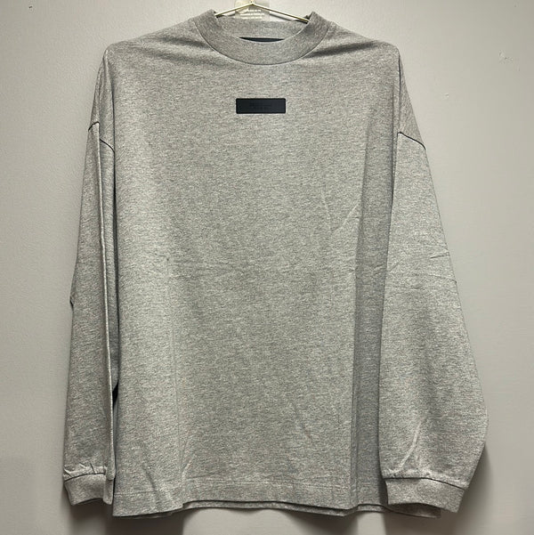 Essentials Dark Heather Oatmeal L/S