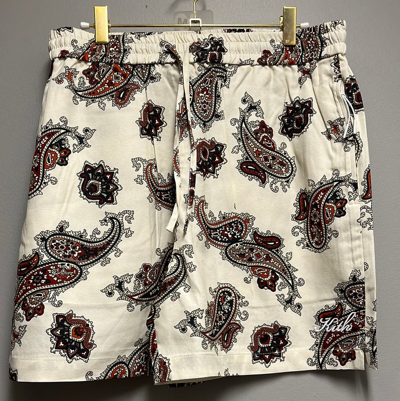 Kith Silk Paisley Short Sandrift